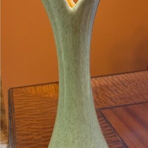 Vintage antique Red Wing bud vase 434 speckled green